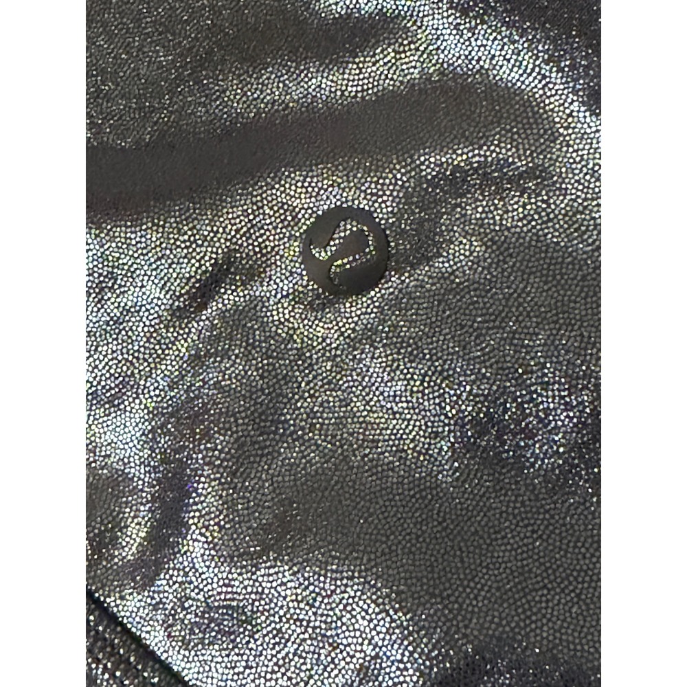 Lululemon Align High-Rise 25' Foil Shine Black Leggings Sz 12 Yoga Cybercore - Picture 11 of 12